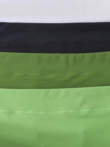 6pcs/Pack - Women's Melaed Color Plus Size Comfortable Breathable Fabric High Waist Panties - Multicolor - View 4