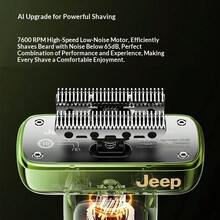 Jeep Electric Shaver, Titanium-Plated, Smooth Gear, Gold Scepter Design, Small Hammer Head, Quick-Charging, Washable Body, Perfect Gift For Dad, Boyfriend, Husband - Multicolor - View 2