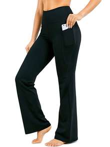 3 Pack Wide Leg Pants For Women, Solid Color High Waist Loose Casual Trousers, Comfortable Soft Daily Streetwear Bottoms - 3PCS - View 6