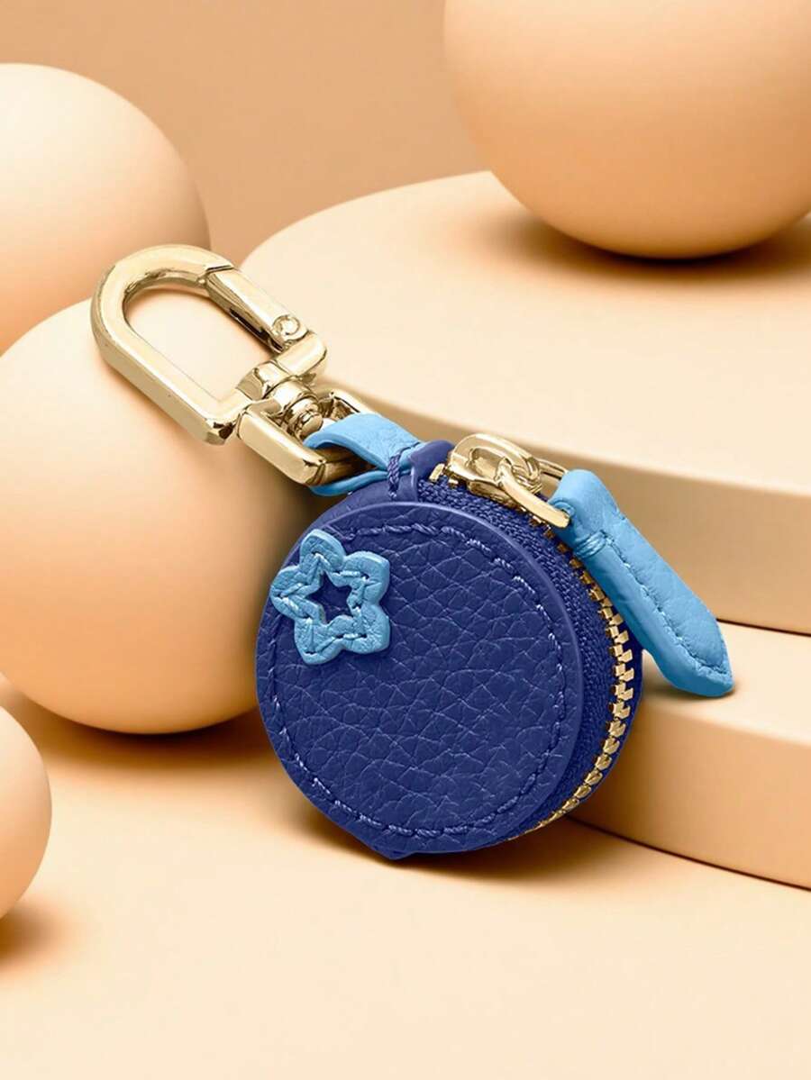 CHARM INFINITE Móc khóa mặt dây chuyền hình quả việt quất dễ thương, ví đựng thẻ nhỏ gọn, ví đựng tiền xu nhẹ, món quà đáng yêu dành cho phụ nữ và bé gái.