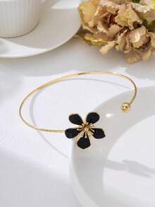 1pc Women's Enamel Floral & Geometric Choker Necklace - Enamel Flower Necklace - View 6