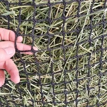 1 pièce Filet à en polyester durable, convient pour les chevaux et les chèvres - Distributeur lent, grand design d'ouverture, taille 119,38 x 88,9 cm, noir et blanc, avec petits trous de maille, facile à remplir, favorise le pâturage naturel, réduit l'ennui, idéal pour les écuries, les fermes et les ranchs. - Voir 3