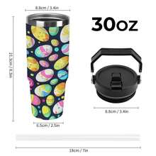 30oz  Easter Eggs, Paintings, Easter Stanley Style Tumbler Wrapped Graffiti SGRHO Mug - trắng - Xem 2