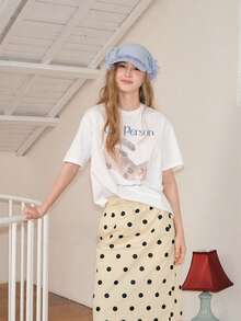 1件装女士可爱头巾棒球帽，可调节防紫外线荷叶边百搭流行棒球帽，Y2K风格，适合夏季度假沙滩造型。 - 彩色 - 查看 4