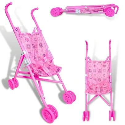 Carrinho De Boneca Bebe Reborn Brinquedo Infantil Passeio
