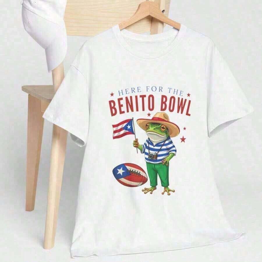 Valentine Outfits For Women2026Benito Bowl Bad Shirt, Bowl Bunny LX Sweatshirt, Puerto Rico Music Gift, Here For The Benito Bowl Unisex Teevalentine's Day Dress Western Graphic Tees Men Clothes Camisas Para Hombre Graphic Tees Women Clothes Summer Tops Summer Clothes Graphic Tee Shirts - 白4 - 查看 1