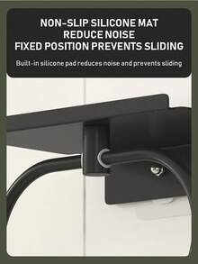 Flexible Foldable Towel Ring With Storage, No Drilling Required Bathroom Towel Rack For Towels, Toiletries Etc., Wall-Mounted Towel Holder, Bathroom Accessories - Black - View 2