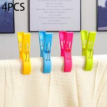 8pcs/4pcs Beach Towel Clips, Chair Clips, Plastic Clothesline Clips, Durable Windproof Clips, Essential For Beach Holidays, Gardening, Suitable For Heavy Duty Beach Towels - View 13