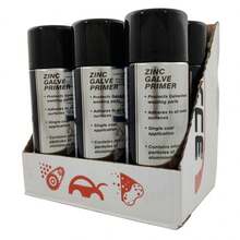 Zinc Galvanising Spray Paint Cold Galvanize Chis Rust Aerosol Primer 6 PACK - Multicolor - View 1