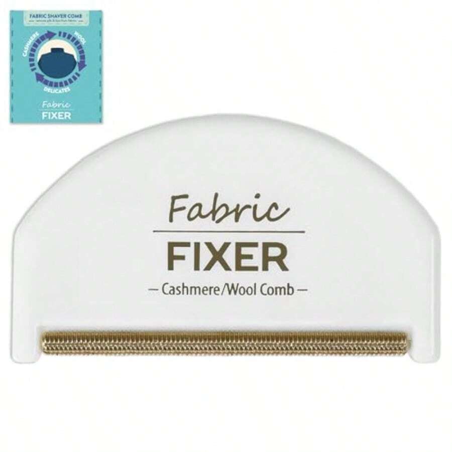 Peine de cachemira para píldoras y pelusa con dientes de latón desfuzzer manual de tela rascador de lana para ropa y telas delicadas por Wardrobe Hackers - Peine de cachemira paquete de 1 - Ver 1