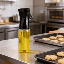 Lọ đựng dầu bằng thủy tinh, chai đựng dầu không nhỏ giọt, bình xịt dầu kiểu ấn, chai xịt dầu, chai đựng dầu rỗng, kiểu bóp - Xem 3