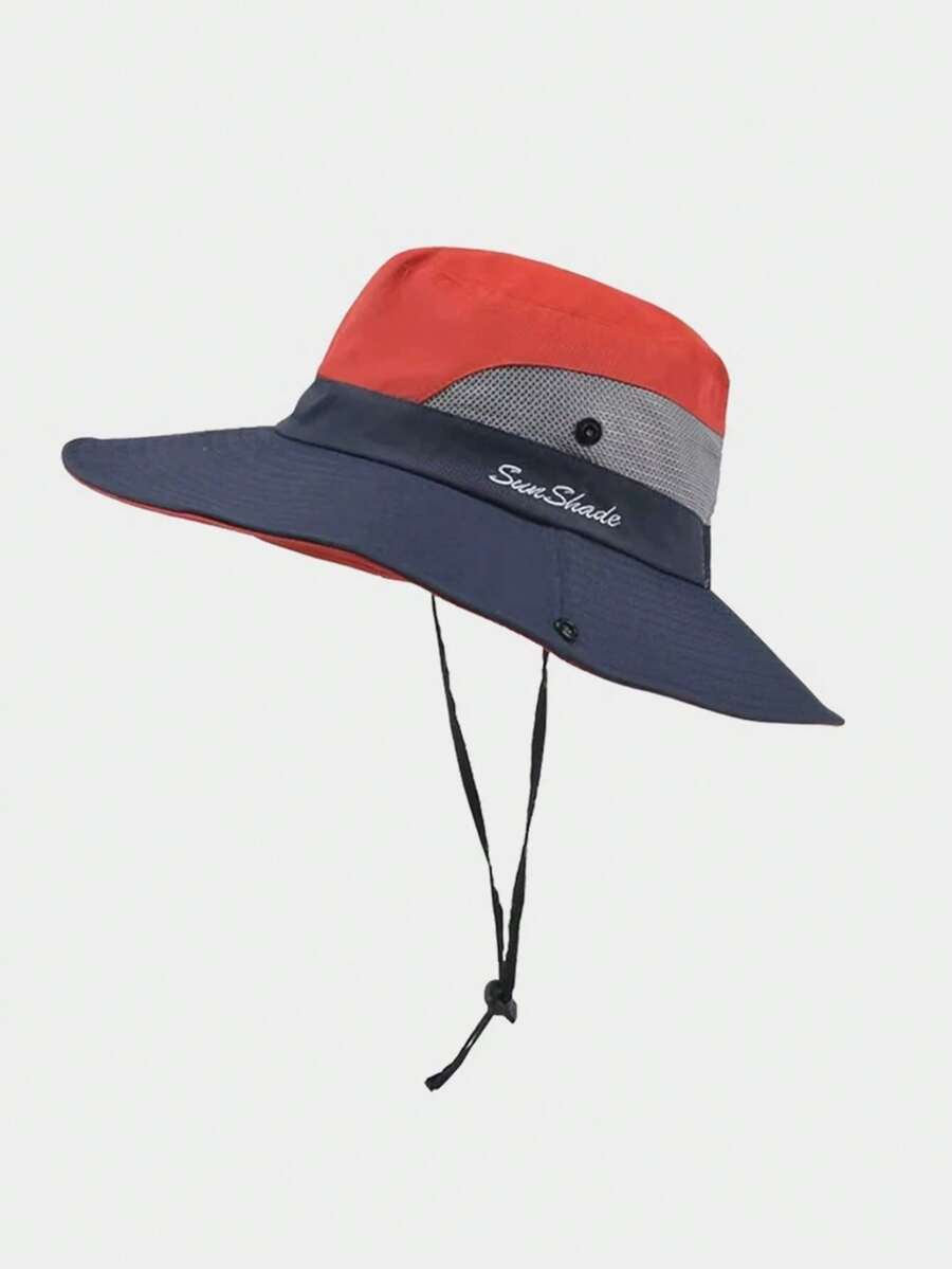 1pc Outdoor Travel Fishing High Cost-Performance Sun Hat, Full UV Protection Bucket Hat