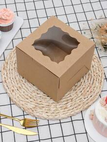 Hộp đựng bánh Macaron kiểu sóng mới (6 chiếc/12 chiếc), hộp quà tặng kẹo bằng bìa cứng màu trắng cỡ lớn có cửa sổ và viền sóng, thích hợp đựng bánh ngọt, sô cô la, bánh quy, bánh pastry, món tráng miệng, quà sinh nhật, tiệc tùng, đám cưới. - Nhiều màu - Xem 9