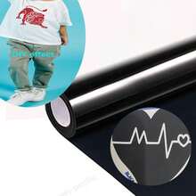 Heat Transfer Film Flex Film Used In Textiles Transfer Film For Iron-On DIY T-Shirt, Fabrics (Black) - TPU Sparkling Purple - View 1