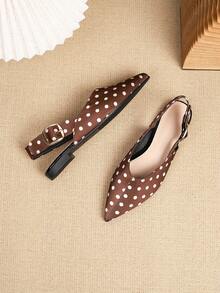 2026春夏新款女士平底凉鞋，百搭软底罗马凉鞋，大码41-43码 - 棕色 - 查看 5