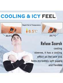 4/1 Pair UV Protection Cooling Compression Arm Sleeves - Men's Sun Protection Arm Sleeves Suitable For Teenagers And Schools, Summer Arm Protection Equipment, All Black Sleeve, Men's Gift,Travel,Festival - Multicolor - View 10