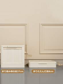 Multifunctional Foldable Storage Box, Storage Shelf, Storage Case, Stackable, With Lid, Large Capacity, With Casters, Dustproof And Moisture-Proof, Foldable, Storage Container, Costume Case, Costume Storage, Documents, Small Items, Storage Box, Storage Supplies, Kitchen Storage, Home Use, Office Use, Car Use, Easy Assembly, Clothes, Futon, Books, Food Storage, Cupboard - 彩色 - 查看 7