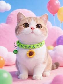 1 chiếc vòng cổ điều chỉnh được cho thú cưng, có họa tiết xương, vòng cổ cho mèo, vòng cổ cho chó, phụ kiện chụp ảnh thú cưng, quà tặng ngày lễ cho thú cưng, phụ kiện thú cưng - Nhiều màu - Xem 5