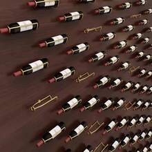 1pc Heavy Duty Wall Mounted Wine Rack, Adjustable Height Storage For ...