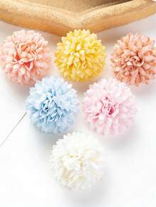 10/20/30 Peças Bolas de Crisântemo Artificial, Materiais DIY para Coroa, Decoração de Festa de Aniversário, Decoração de Casamento, Buquê de Noiva, Decoração Doméstica, Decoração de Peitoril de Janela de Restaurante e Quarto, Decoração de Vaso, Decoração do Dia dos Namorados e Ano Novo, Jardim Externo, Decoração Sazonal Escolar - Mistura de cores - Visão 4