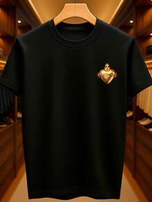 Eucharist T-Shirt, Adore, Religious, Catholic, Christian, Church, Prayer, Communion, Basic, Unisex, 100% Premium Cotton – Men's And Women's | Casual, Streetwear, Plus Size, New Arrival With Immediate Shipping In Various Colors - 黑色 - 查看 2