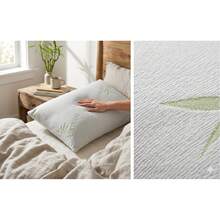 Made In Turkey - Bamboo Series Filled Pillow – Soft Support, Hypoallergenic Sleep Pillow - White - View 5