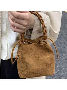 Women Top Handle Bags - Coffee - View 7