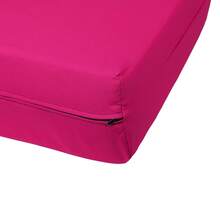 Queen Size Futon Cover, Armless Stretch Futon Slipcover Armless Sofa Cover Furniture Protector, Durable & Washable Zippered Futon Couch Cover For Adults  And Pets - Hot Pink - View 8