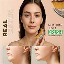 Lymphatic Contour Face Brush, Dry Brush For Face, Chin And Jawline Lymphatic Drainage Massager, Ergonomic Design Precisely Fits Skin, Relieves Fatigue - 1pc - View 8