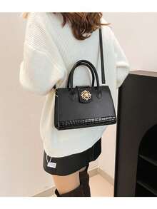 Bolsos de mujer con asa superior - Negro - Ver 4