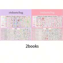 1pc Cute Cartoon Decorative Stickers, Suitable For Phone Cases, Water Bottles, Photo Albums, Journals And More, Back To School, First Day Of School - Multicolor - View 10