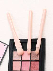 Bộ cọ trang điểm 4 trong 1 cầm tay - Cọ nền mini chuyên nghiệp có thể thu gọn, cọ tán màu, cọ phấn phủ và cọ phấn mắt - Lông cọ nylon, cán ABS, Bộ cọ trang điểm, Bộ cọ trang điểm, Bộ cọ trang điểm, Bộ dụng cụ trang điểm đầy đủ, Bộ cọ trang điểm, Bộ dụng cụ trang điểm đầy đủ, Bộ cọ trang điểm, Bộ cọ trang điểm, Bộ quà tặng trang điểm - Hồng - Xem 3