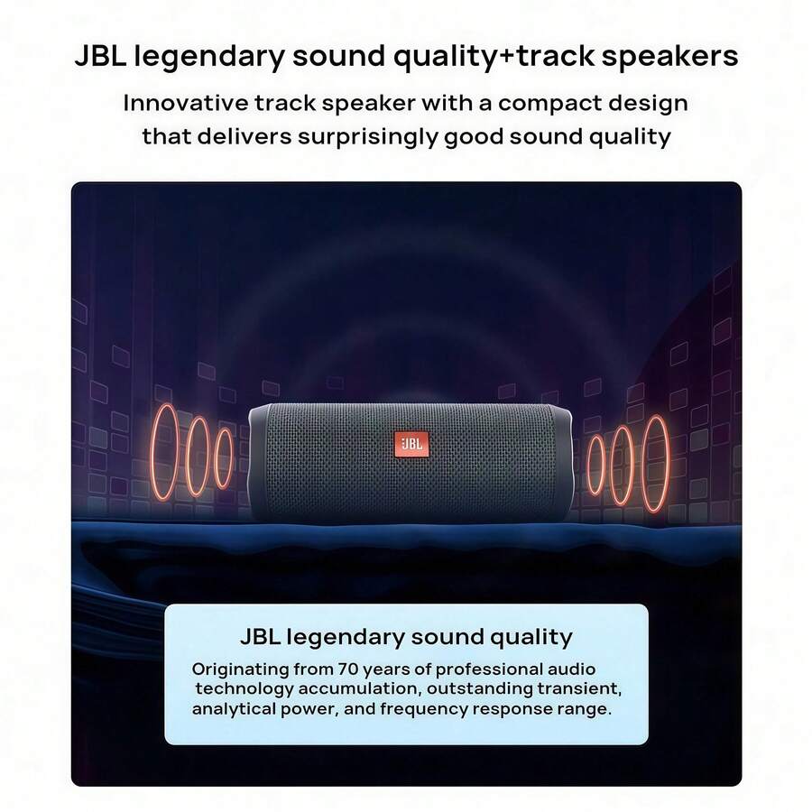 JBL FLIP ESSENTIAL 2 蓝牙音箱 | 口袋音乐伴侣 | 蓝牙 5.1 | IPX7 防水 | 轻巧便携 | 强劲低音 | 持久续航，畅享每一次旅程 - 查看 1