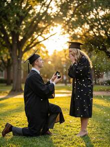 Hộp quà tặng hình mũ tốt nghiệp màu đen năm 2026, hộp trưng bày trang sức hình mũ tiến sĩ sáng tạo, món quà bất ngờ hoàn hảo cho lễ tốt nghiệp năm 2026, quà lưu niệm cầu hôn và đám cưới. - Nhiều màu - Xem 5