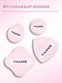 MAANGE 4/16pcs Makeup Tool Set, Professional Dual-Ended Makeup Brush Set, 11pcs Accessories, Powder Brush, Blush Brush, Foundation Brush, Contour Brush, Eyeshadow Brush, Makeup Gift For Friends, Travel Makeup Brush Set. - Baby Pink - View 11