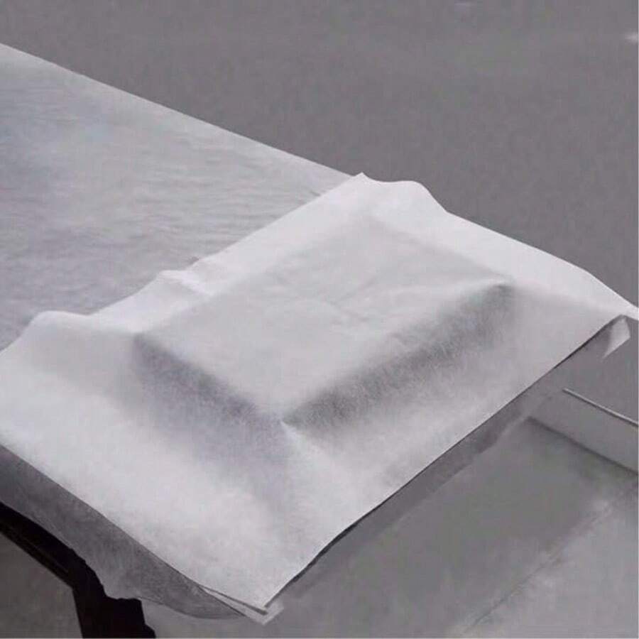 100 chiếc ga trải giường massage dùng một lần không dệt, chất liệu vải không dệt, dùng cho tiệm làm đẹp, xăm hình, vệ sinh giường, vỏ gối mặt. - trắng - Xem 1