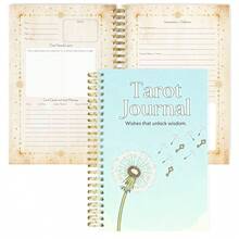 A5 Spiral Bound Tarot Journal - 106 Pages With Card Spread Lists, Moon Phase Tracker, Mystical Insights And Spiritual Growth Notes - A5 - View 18