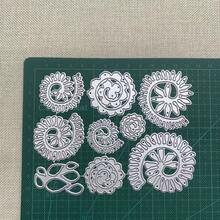 Molde de corte de flor en espiral 3D, molde de flor de papel en miniatura con plantilla en relieve de hoja, adecuado para scrapbooking, tarjetas de cumpleaños y creación de manualidades - Blanco - Ver 6