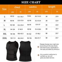 男士高级紧身压缩背心，紧身设计，收腰塑形，适合健身运动 - 黑色 - 查看 2