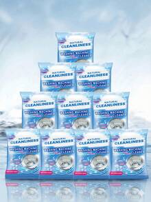 JAYSUING 125g Heavy Duty Washing Machine Cleaner Powder - Powerful Deodorizer And Descaler For Drum Type Washers | Effective Oxidizing Cleaning Formula | Instantly Removes Dirt And Residue | Excellent Cleaning For All Models | Large 125g Size, 10-Pack Bulk And Trial Size Options Available - Powdery - View 11