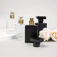 1pc Refillable Glass Perfume Spray Bottle - 30ml/50ml Fine Mist Sprayer, Leak-Proof Portable For Travel And Cosmetic Samples - Bottle - View 3