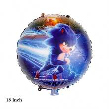Hasbro 32-Inch 1-9 Blue Number Foil Balloons, Hedgehog Cartoon Character Balloon Set, Cartoon Aluminum Foil Balloons, Suitable For Birthday Party Decoration - View 9