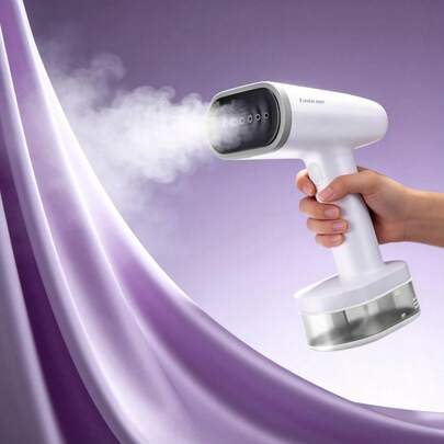 Garment Steamer For Clothes, Handheld Portable Fabric Steamer With Strong Penetrating Steam, 1600wFast Heat-Up Wrinkle Remover, Ideal For Home, Office & Travel, UK Plug