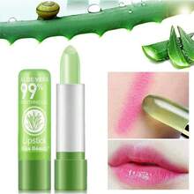 1/5PCS Aloe Vera Lipstick, Long Lasting Nutritious Lip Balm Lips Moisturizer Magic Temperature Color Change Lipstick - 多種口味 - 查看 5