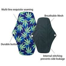 3Pcs Sanitary Napkins AWJ Mesh Liner Reusable Menstrual Pads For Girl Washable Cloth Pads Waterproof Cloth Regular Flow Daytime Use - one-size - View 9