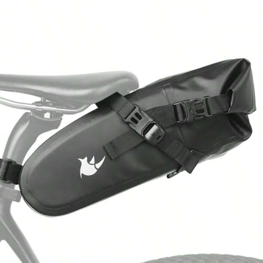 Rhinowalk Fahrrad Satteltasche Wasserdicht 1.5/2.5/5/10/13L Fahrradtasche Sitztasche für Outdoor Fahrräder Mountain bikes Rennräder - Negro - Ver 1