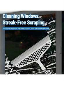 Chổi thần kỳ với đầu chổi silicon hai mặt xoay 360°, thích hợp cho phòng tắm, nhà bếp, phòng khách, sàn cứng và thảm, tay cầm bằng nhựa dễ cất giữ. - A - Xem 6