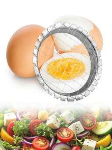 1pc/2pcs Stainless Steel Egg Slicer Cutter Cut Egg Device Grid For Vegetables Salads Potato Mushroom Tools Chopper For Kitchen Chopper,Egg Slicer,Salad Tools,Egg Chopper,Potato Cutter,Stainless Steel Egg Chopper - Multicolor - View 2
