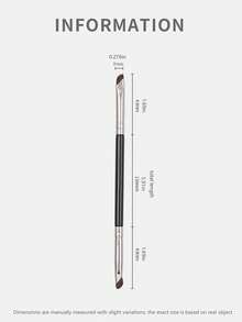 mulynsie 1支双头眼线刷/精细晕染刷，眉毛化妆镰刀形细扁斜角化妆刷，美妆工具，超细眼影晕染刷，斜角眉刷，眉刷，眼影刷，螺旋刷，螺旋刷，赠品 - 彩色 - 查看 13