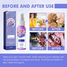 YEGBONG Pet Breath Freshening Spray, No Need To Brush Your Teeth, Quickly Remove Dog And Cat Bad Breath, Clean Teeth, Gentle Formula, Daily Use Pet Mouth Spray - 60ml - View 5